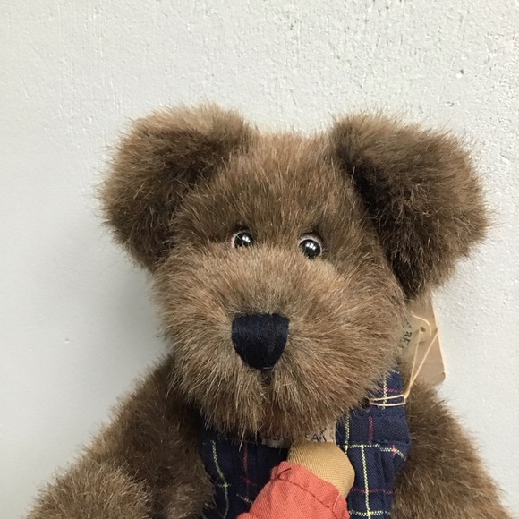 Adorable Boyds Bears Simon Beanster And Andy - Brown Plush Teddy with His Doll - Picture 3 of 13